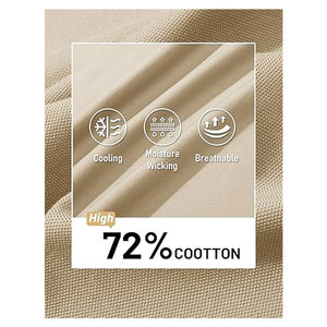 Chemises pour hommes personnalisées imprimées, à manches courtes, en coton tricoté, 3 boutons, coupe classique, sportives, décontractées, chemises de golf confortables - Product Image 5
