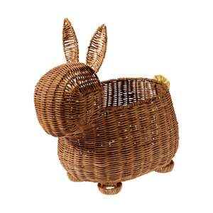 Cesta de Almacenamiento de Juguetes de Mimbre Premium con Diseño de Conejo, Mueble para Habitación Infantil/Dormitorio, Caja de Almacenamiento de Ropa con Forma de Animal Tejida, Venta al por Mayor - Product Image 1