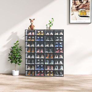 32PCS 332314cm Small Size Black Plastic Mesh Shoe Box Free Combination - Product Image 1
