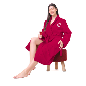 Peignoirs pour femmes adultes en coton 100% au design élégant, tailles personnalisées, couleurs unies, les plus vendus, fournisseur en Inde. - Product Image 6