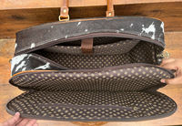 Sac de voyage unisexe en cuir véritable vintage Aryan Exports, motif paillettes, origine Rajasthan, avec roulettes