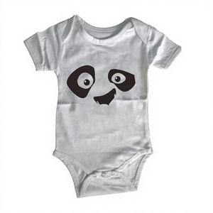 Ali Express Gold Supplier Tirupur's 100% Organic Unisex Baby Romper Eco-Friendly Dyed Outfit para recién nacidos Niños Niñas Botón a presión - Product Image 1