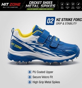 Chaussures de cricket professionnelles à crampons métalliques, chaussures de sport durables pour les tournois, les matchs, l'entraînement et les joueurs compétitifs - Product Image 2