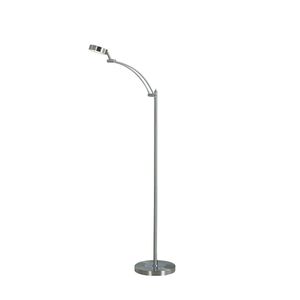 Lampada da terra a LED integrata Tinsley Silver da 54 pollici - Product Image 1