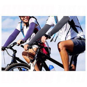 Manchons de compression anti-UV pour hommes et femmes, manches de sport d'été, protection solaire respirante et rafraîchissante, couvre-bras élastique - Product Image 4