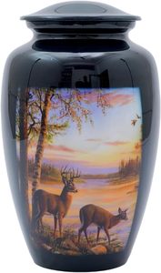 Offre Spéciale : Urnes funéraires métalliques pour cendres humaines, finition élégante, pour hommage aux funérailles et aux familles, en vente. - Product Image 3
