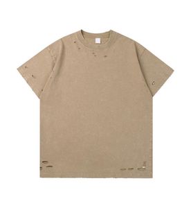Men's Regular Fit Gray Acid Wash <b>Polyester</b> Jersey Short Sleeve O-Neck <b>T</b>-<b>Shirt</b> Casual Solid Color Blank Eco Friendly Streetwear - Product Image 3