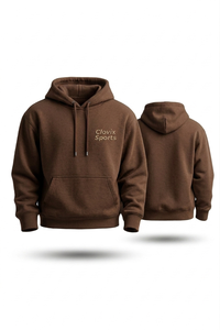 Sweat-shirt à capuche classique pour homme, couleur unie, en molleton, impression personnalisée, vente en gros, vêtements épais grandes tailles - Product Image 3