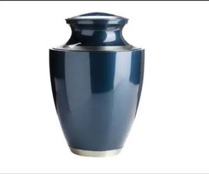 Cremation Urn Ceramic Style Adult <b>Pet</b> Brass and Funeral <b>Box</b> Keepsake Urns Casket Funerary Urn Ossuary Cinerary Human <b>Memorial</b> - Product Image 3