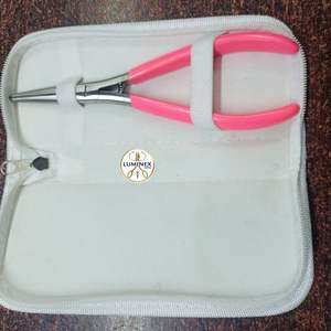 Pinza de Boca Plana de 18 cm para Extensiones de Cabello, Color Rosa, Herramienta Profesional para Extensiones de Cabello - Product Image 3