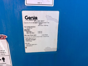 Téléhandler d'occasion GTH-1056 de 2017, équipement de levage lourd, vente en gros - Product Image 2
