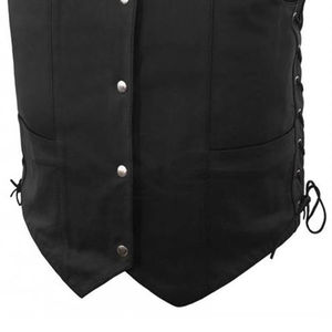 Gilet en cuir de la meilleure qualité, respirant, sans manches, multi-poches, pour homme, vente en gros - Product Image 4