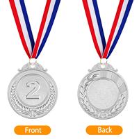 Médailles de football américain personnalisées en alliage de zinc, récompenses métalliques avec logo sur mesure et ruban pour les événements scolaires, les ligues et les championnats d'équipe