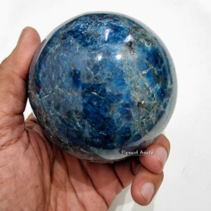 Bola de cristal de apatita azul de alta calidad, esfera de apatita Natural hecha a mano, piedras preciosas semipreciosas para decoración curativa del hogar Feng - Product Image 3