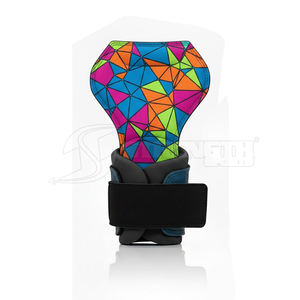 Agarraderas de cuero duraderas para levantamiento de pesas con soporte premium para refuerzo del núcleo y fuerza. - Product Image 3