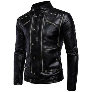 Chaqueta de Cuero 100% Piel de Vacuno Genuina para Hombre, Nueva y Elegante, Estilo Vintage para Otoño - Product Image 5