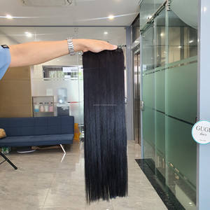 Extensiones de Cabello Humano Virgen de 8 a 40 Pulgadas, Lisas, Sin Procesar, Doblemente Tramadas a Máquina, Color Claro, Vietnam - Product Image 2