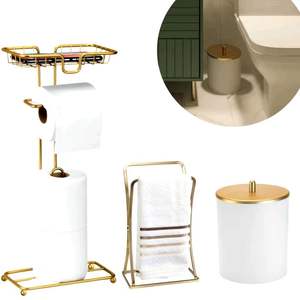 Porte-rouleau de papier toilette, accessoire de salle de bain d'hôtel, matériel de salle de bain domestique, porte-mouchoirs décoratif - Product Image 3