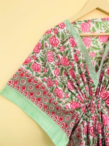 100% Cotton <b>Kaftan</b>, block Print <b>Kaftan</b>, Nightwear Sleepwear Cotton Maxi Dress, Cotton Beach Dress, Womens <b>Kaftan</b> - Product Image 6