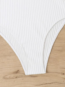 Maillot de bain une pièce pour femmes, résistant au chlore, séchage rapide, pour la natation et l'entraînement, sexy, grande taille (XXS) - Product Image 4