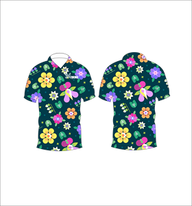 เสื้อโปโลพิมพ์ลายดอกไม้แบบกำหนดเอง แขนสั้น สวมใส่สบาย เหมาะสำหรับกอล์ฟ เทนนิส ชุดทีมฤดูร้อน - Product Image 4