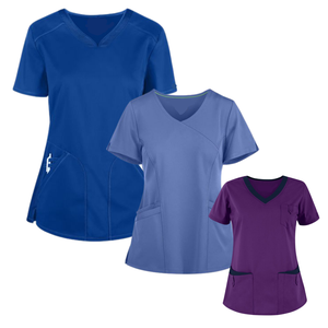Uniforme de alta calidad, muy suave y buen estiramiento, estilo de moda personalizado para mujeres, ropa de hospital de Enfermería Médica - Product Image 3