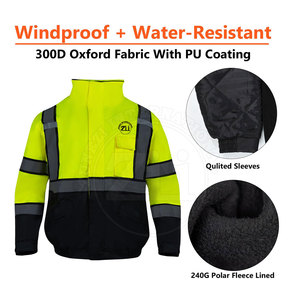 เสื้อแจ็คเก็ตซอฟต์เชลล์น้ำหนักเบา สวมใส่สบาย ปลอดภัย สะท้อนแสงได้ดี พร้อมโลโก้สั่งทำได้ มาตรฐาน ANSI Class 1 กันน้ำ ระบายอากาศได้ดี พร้อมไฟ LED - Product Image 5