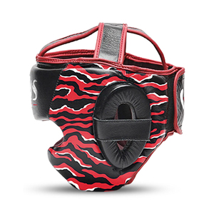 Protector de Cabeza de Boxeo Venomous, Diseño de Tigre Rojo y Negro, Cuero, Equipo de Protección para Adultos Unisex, Protección Facial Completa - Product Image 3