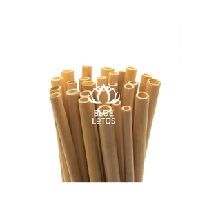 หลอดดูดน้ำไม้ไผ่ BLUE LOTUS แบบใช้แล้วทิ้ง ขนาด 5/7/9/10 นิ้ว ชุดแบบคลาสสิก ย่อยสลายได้ นำกลับมาใช้ใหม่ได้ - Product Image 6