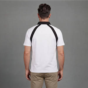 Custom Men's Polyester/Cotton Turn Collar Raglan Sleeve for <b>Shirt</b> Front <b>Flame</b> Logo Contrast Trim Regular Fit Breathable Casual - Product Image 2