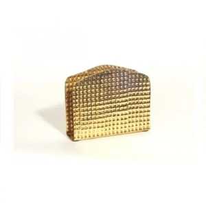 Gold Metal Napkin Holder Heart Shape Curved Frame Upright Tissue Organizer Elegant Kitchen Dining <b>Table</b> Accessory - Product Image 6