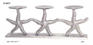 Escultura de Estrella de Aluminio Decorativa con Plantas Marinas Naturales, Vajilla de Diseño Moderno GOOD DESIGN GD44 100% Hecho a Mano, Decoración para Sala de Estar - Product Image 2
