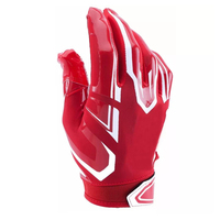 Gants de football américain légers et de haute qualité, personnalisés, à doigts complets, antidérapants, respirants, avec fermeture auto-agrippante en silicone, pour sports d'équipe