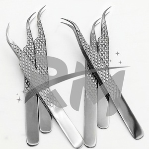 Pinzas para Pestañas Personalizadas RMI, Pinzas para Pestañas de Marca Privada, Aplicador de Pestañas OEM, Personalizado con Logotipo, Color y Empaque en Acero Inoxidable - Product Image 5