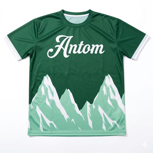 T-shirt formel personnalisé pour homme à manches courtes en polyester tricoté à séchage rapide, imprimé intégral, pour la gym, l'entraînement, le fitness, la course et le football - Product Image 2