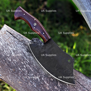Cuchillo de Chef Ambidiestro Forjado a Mano de Acero 1095 de Espiga Completa de Alta Resistencia con Mango Ergonómico de Madera de Palisandro, OEM, Superventas - Product Image 2