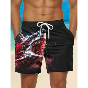 Divertidos Shorts de Playa con Estampado de Pollo Kung Fu, Moda de Verano para Hombres y Niños, Shorts de Baño Casuales con Estampado 3D de Animales, Talla Grande - Product Image 4