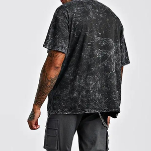 เสื้อยืดสตรีทแวร์ลำลองพิมพ์ลายตามสั่ง คอตตอนวอร์สเตดเนื้อผ้าหนา 180 GSM ทรงโอเวอร์ไซส์ เป็นมิตรต่อสิ่งแวดล้อม ขายส่ง - Product Image 2