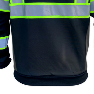 Sweat-shirts de qualité supérieure à prix abordable, chauds et doublés en polaire, avec logo personnalisé et haute visibilité, vêtements de travail réfléchissants pour hommes. - Product Image 6