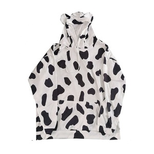 Chandal-traje de chándal con estampado de puntos para mujer, chándal con capucha y cordón ajustable - Product Image 1