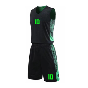 ชุดเสื้อบาสเก็ตบอลและกางเกงขาสั้นผู้ชายแบบกำหนดเอง โพลีเอสเตอร์ 100% ระบายอากาศได้ดี ไซส์พลัส ดีไซน์เฉพาะตัว ราคาขายส่ง - Product Image 6