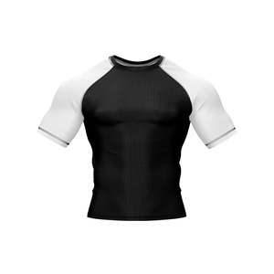 Design Your Own Logo Men Rash Guard in Solid Color / Top Trending Lightweight Men Rash Guard With Low Moq Customized - Product Image 5