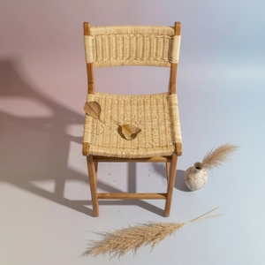 Solid Wood <b>Bar</b> <b>Stool</b> Hand Woven Rush Seat <b>High</b> Dining Chair With Backrest For Counter Kitchen Island Cafe Restaurant Furniture - Product Image 6