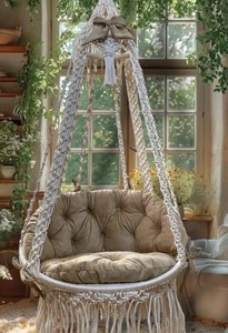 Macrame Hanging Chair - Product Image 2
