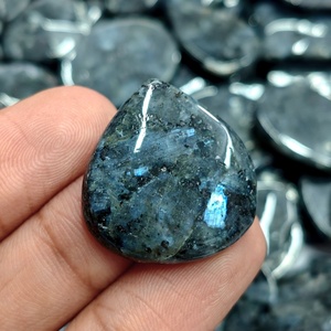 Lot de cabochons en larvikite naturelle, vente en gros de pierres précieuses en larvikite pour la création de bijoux - Product Image 4
