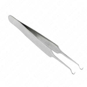 Professional Stainless Steel Eyelash Tweezers & Acne Extractor <b>Tool</b> Polished Finish for Makeup and Face Care - Product Image 2
