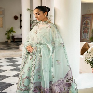 Ramsha Volume Dastak, colección de gasa de 3 piezas para mujer para fiestas, bodas y festivales, ocasiones especiales, ropa India pakistaní - Product Image 6