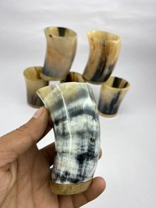 แก้วช็อตทำมือจากเขาควายธรรมชาติ สไตล์ชนบทแบบไวกิ้ง ของสะสมตกแต่ง - Product Image 4