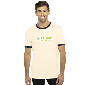 Men's Premium Cotton <b>Ringer</b> <b>T</b> <b>Shirt</b> Contrast Neck and Sleeve Short Sleeve Casual Tee for Daily Wear and Custom Apparel - Product Image 1