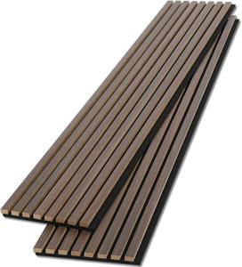 Panneaux décoratifs muraux acoustiques en bois massif et MDF, finition hexagonale en PET et caoutchouc, insonorisants pour plafonds, meubles pour salon, salle à manger, villa - Product Image 1